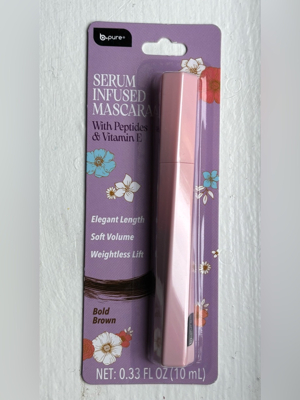 Serum Infused Mascara in Pink - Bold Brown Lash Enhancer